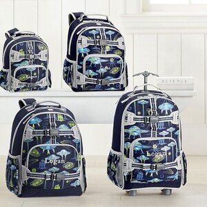 PB Kids Mackenzie Navy UFO Glow-in-the-Dark Small Backpack - Joseph